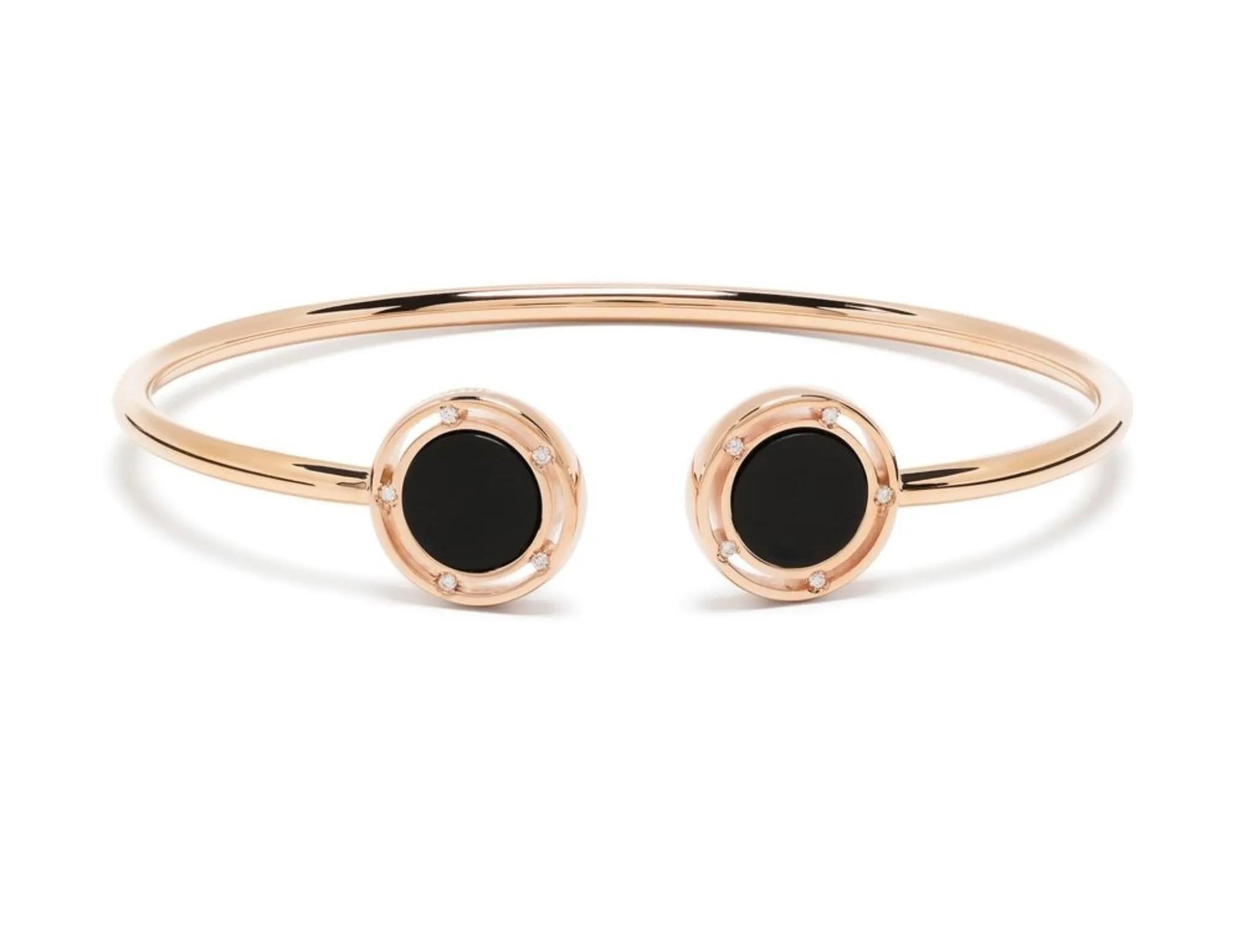 Браслет  с черным ониксом и бриллиантами  от "DAMIANI "