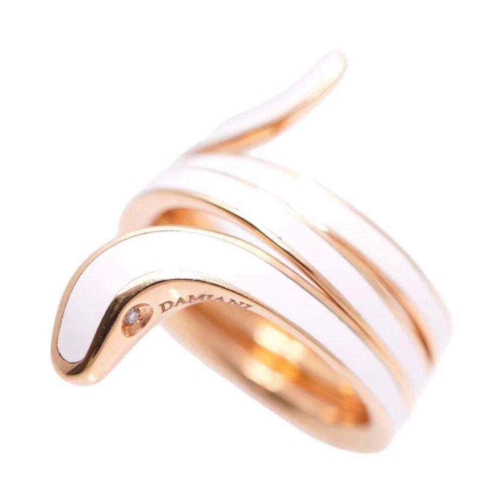 Кольцо  из Розового золота  и белой Керамики "Eden" от DAMIANI