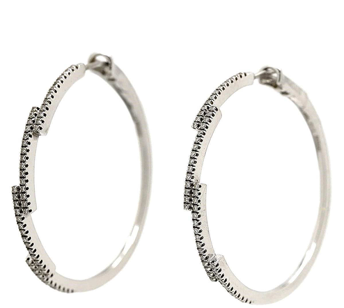 Серьги из белого золота с бриллиантами  DAMIANI