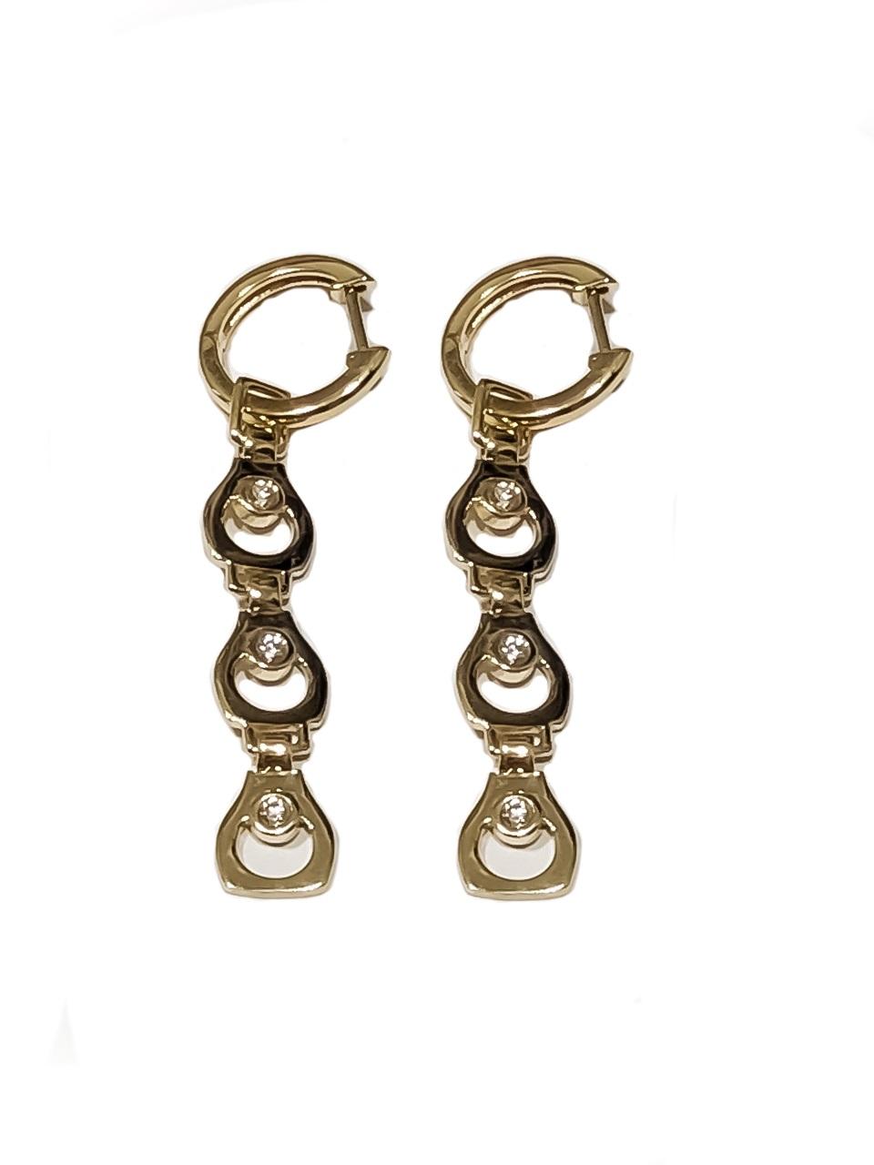 СЕРЬГИ  ИЗ ЖЕЛТОГО ЗОЛОТА