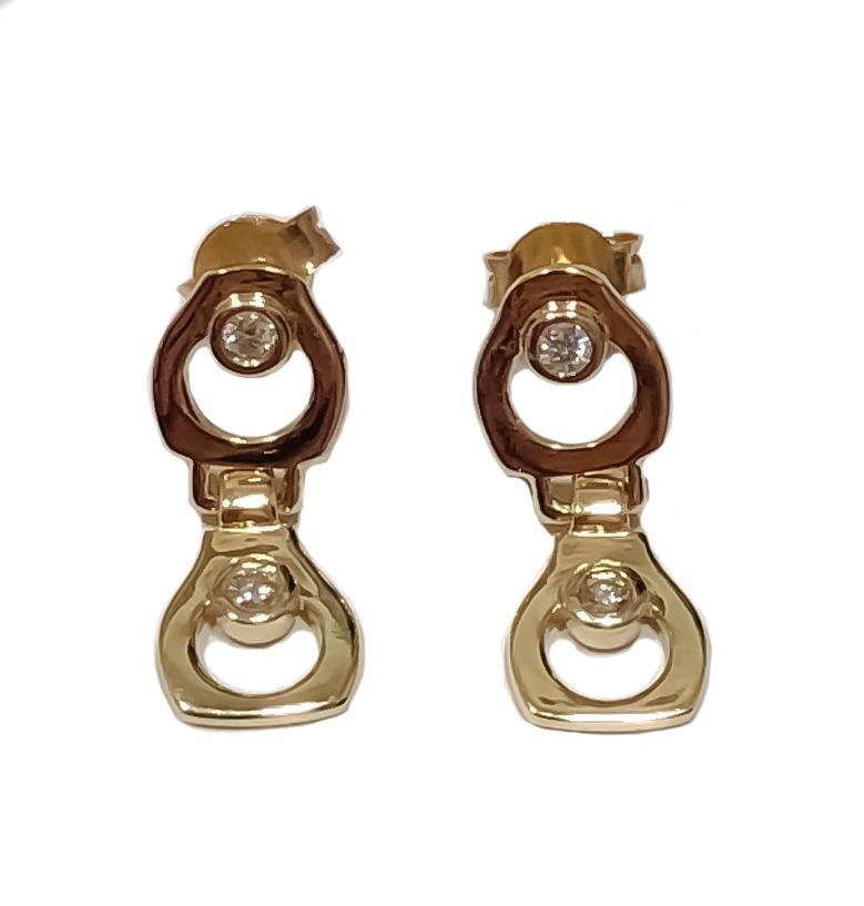 СЕРЬГИ ГВОЗДИ ИЗ БЕЛОГО ЗОЛОТА