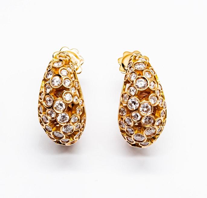 PIERO MILANO-  СЕРЬГИ ИЗ РОЗОВОГО ЗОЛОТА