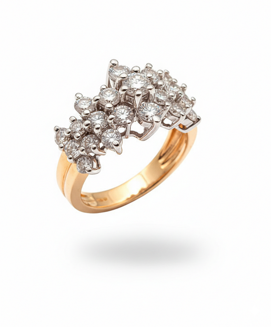 Кольцо  сбриллиантами