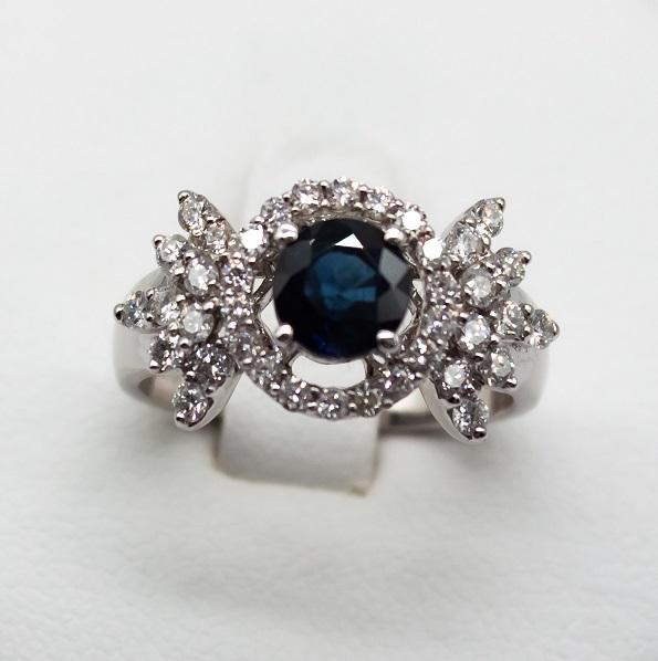 Кольцо с сапфиром