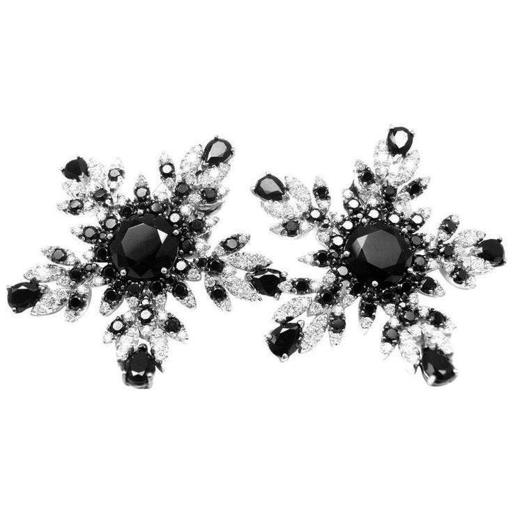 серьги с драгоценными камнями