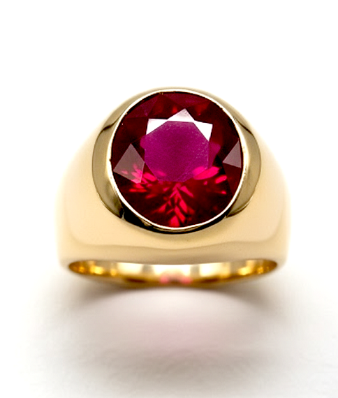 Кольцо с рубином